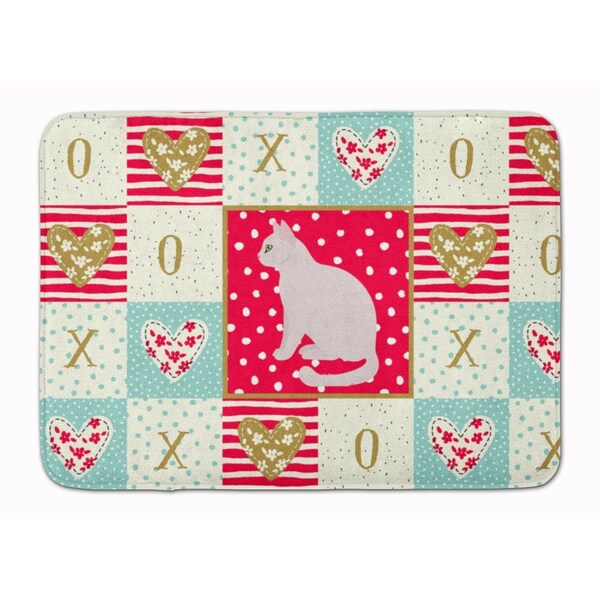 Carolines Treasures 19 x 27 in. Burmilla No.2 Cat Love Machine Washable Memory Foam Mat CK5750RUG - main